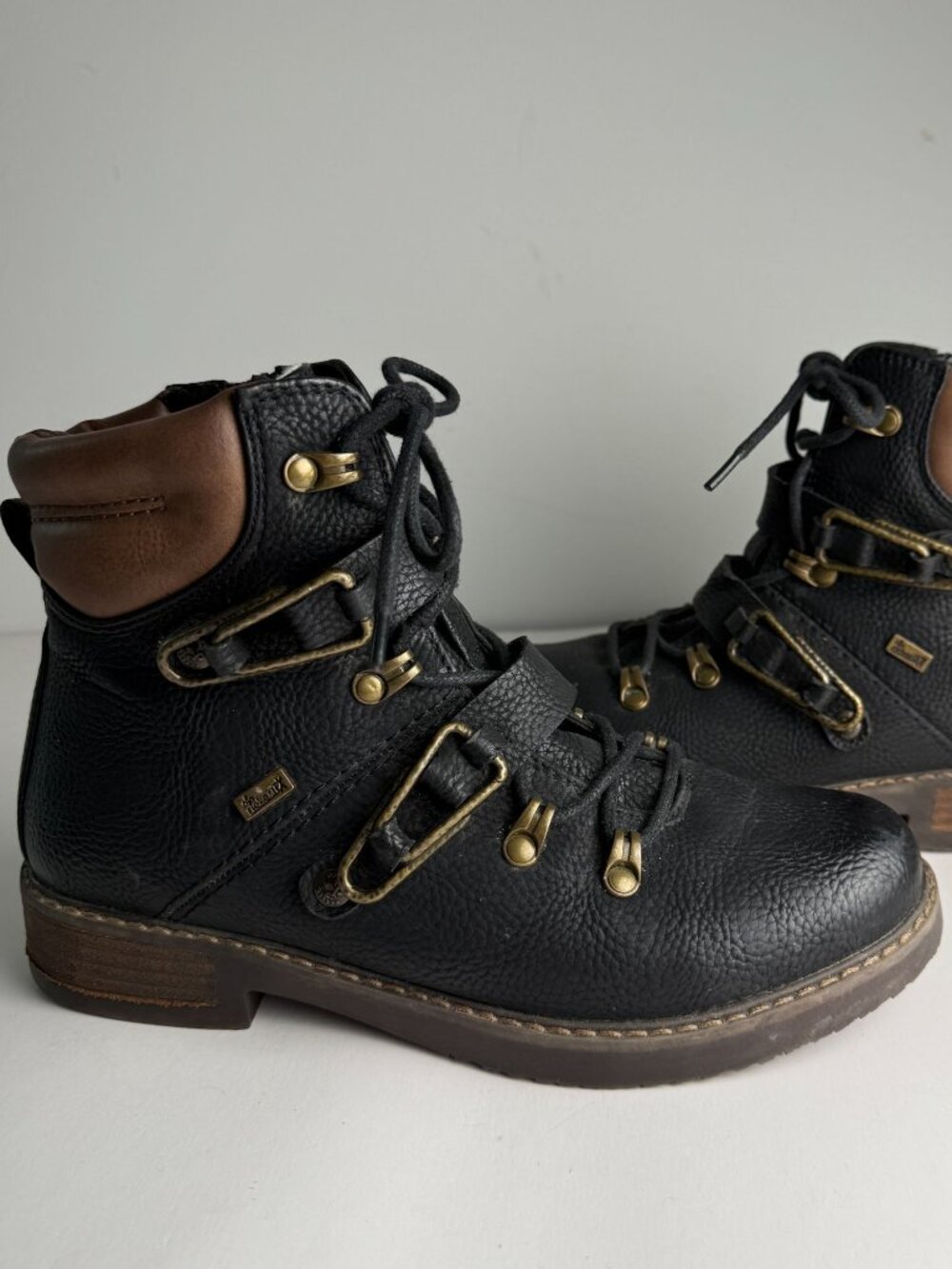 Rieker Womens Trapery Boots 92231-00 Size EU 38 US 7.5 Utility Gorpcore